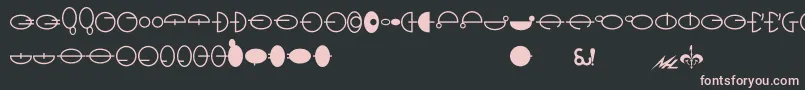 Шрифт Naboo – розовые шрифты на чёрном фоне