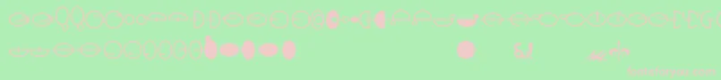 Naboo Font – Pink Fonts on Green Background