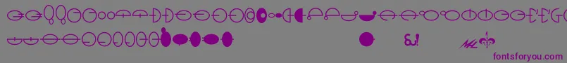 Naboo-Schriftart – Violette Schriften auf grauem Hintergrund