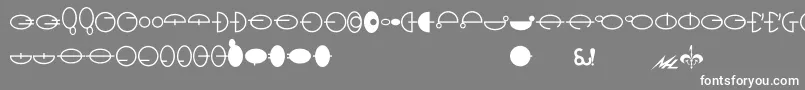 フォントNaboo – 灰色の背景に白い文字
