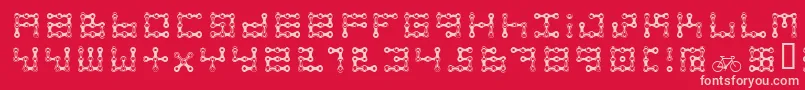 Подробнее о шрифте FkChain Шрифт FkChain – розовые шрифты на красном фоне