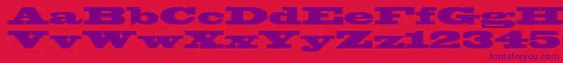 WantedPosterSsiBlack Font – Purple Fonts on Red Background