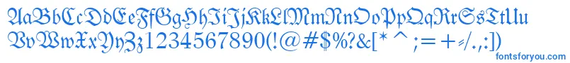 Tt0983m Font – Blue Fonts on White Background