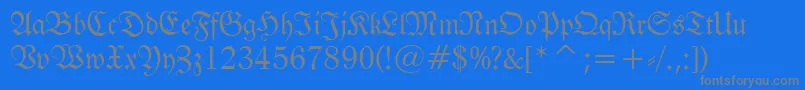 Tt0983m Font – Gray Fonts on Blue Background