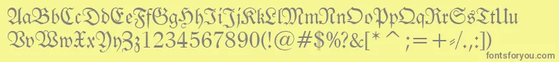 Tt0983m Font – Gray Fonts on Yellow Background