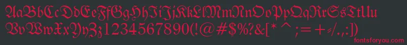 Tt0983m Font – Red Fonts on Black Background