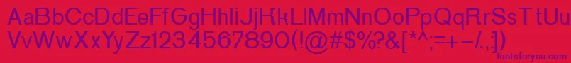 P152Semibold Font – Purple Fonts on Red Background