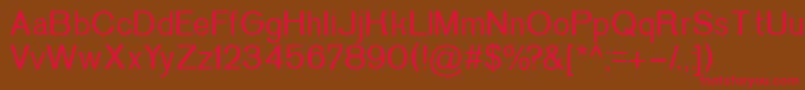 P152Semibold Font – Red Fonts on Brown Background