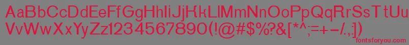 P152Semibold Font – Red Fonts on Gray Background