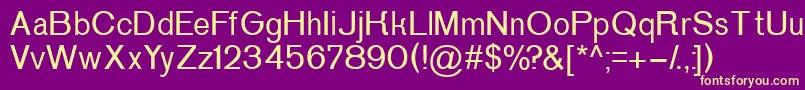 P152Semibold Font – Yellow Fonts on Purple Background