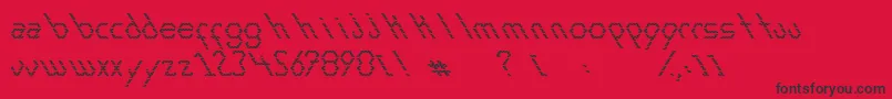 ExansElements Font – Black Fonts on Red Background