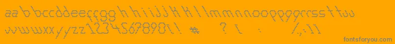 ExansElements-Schriftart – Graue Schriften auf orangefarbenem Hintergrund