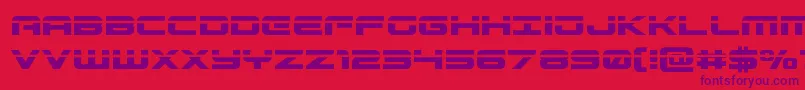 Gunshiplaser Font – Purple Fonts on Red Background