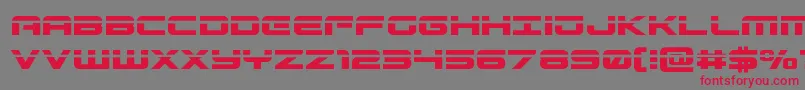 Gunshiplaser Font – Red Fonts on Gray Background