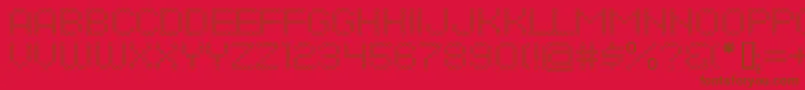 DotsAllForNowOpenJl Font – Brown Fonts on Red Background