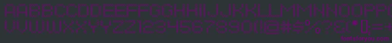 Шрифт DotsAllForNowOpenJl – фиолетовые шрифты на чёрном фоне