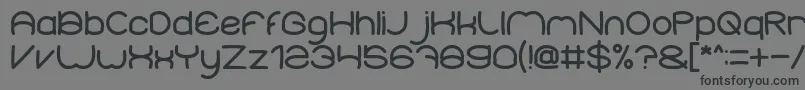 ElementaryBold Font – Black Fonts on Gray Background