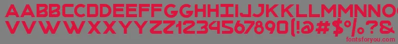 MrotisRegular Font – Red Fonts on Gray Background