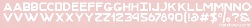 MrotisRegular Font – White Fonts on Pink Background