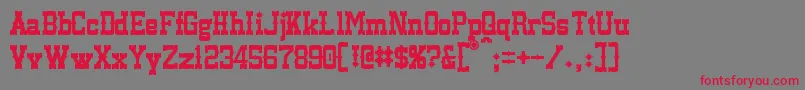 Lassiter Font – Red Fonts on Gray Background