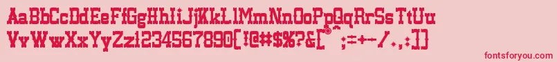 Lassiter Font – Red Fonts on Pink Background