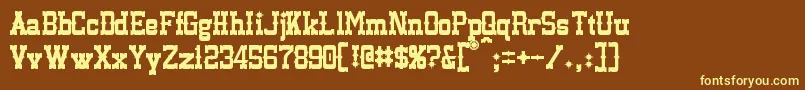 fuente Lassiter – Fuentes Amarillas Sobre Fondo Marrón