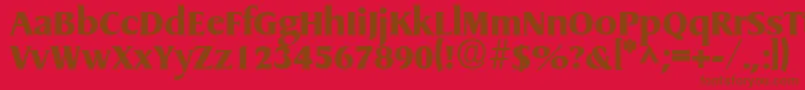 GriffonextraboldRegular Font – Brown Fonts on Red Background