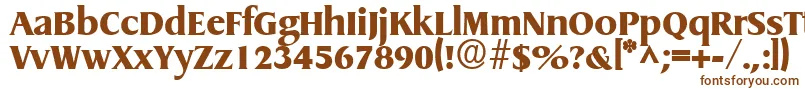 GriffonextraboldRegular Font – Brown Fonts on White Background