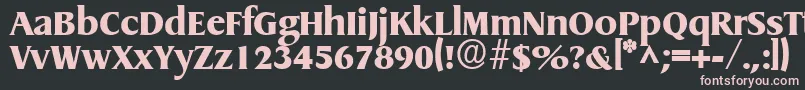 GriffonextraboldRegular Font – Pink Fonts on Black Background