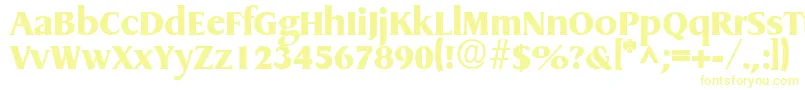 GriffonextraboldRegular Font – Yellow Fonts on White Background