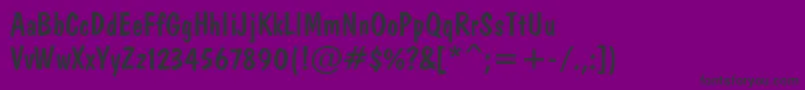 Domn Font – Black Fonts on Purple Background