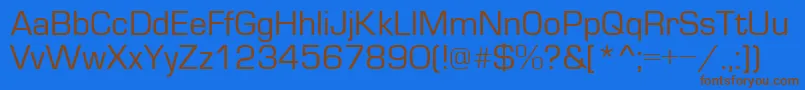 Подробнее о шрифте EvropaNormal Шрифт EvropaNormal – коричневые шрифты на синем фоне