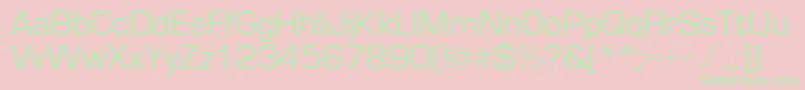 EvropaNormal Font – Green Fonts on Pink Background