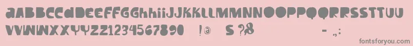 Vtkstilt Font – Gray Fonts on Pink Background