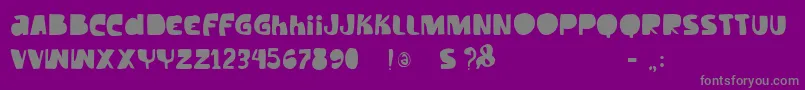 Police Vtkstilt – polices grises sur fond violet