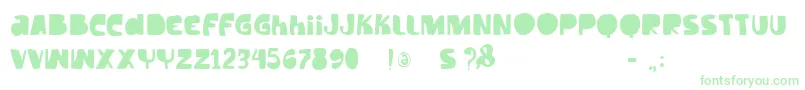 Vtkstilt Font – Green Fonts on White Background
