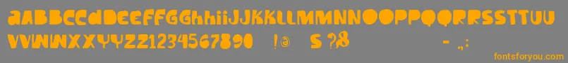 Vtkstilt Font – Orange Fonts on Gray Background