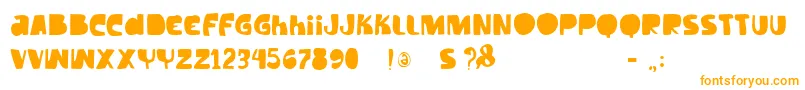 Шрифт Vtkstilt – оранжевые шрифты