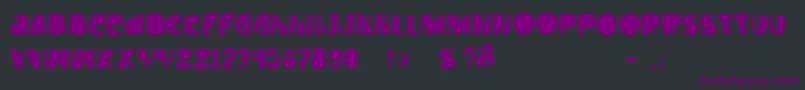 Vtkstilt Font – Purple Fonts on Black Background