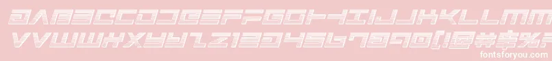 Avengerchromeital Font – White Fonts on Pink Background