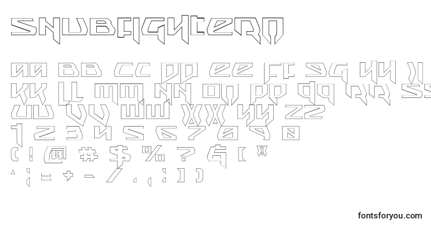 Schriftart Snubfightero – Alphabet, Zahlen, spezielle Symbole