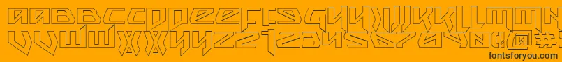 Snubfightero Font – Black Fonts on Orange Background