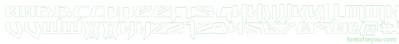 Czcionka Snubfightero – zielone czcionki