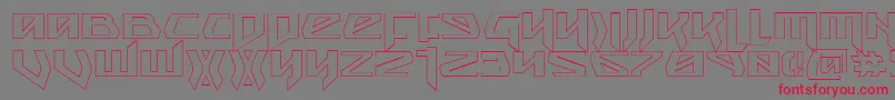 Snubfightero Font – Red Fonts on Gray Background