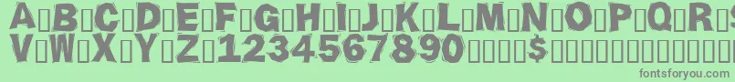 Ornate2 Font – Gray Fonts on Green Background