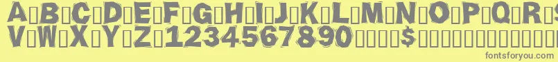 More about Ornate2 Font Ornate2 Font – Gray Fonts on Yellow Background