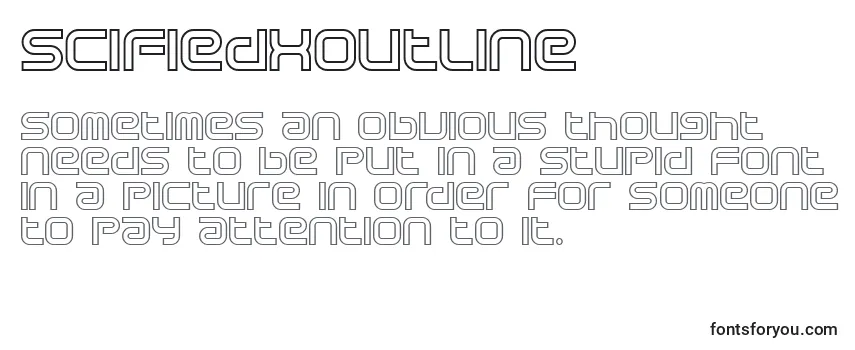 Обзор шрифта SciFiedXOutline