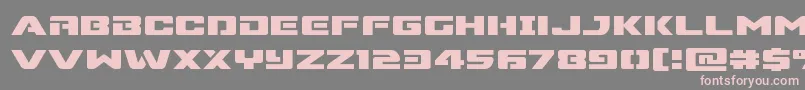 Supercommandoexpand Font – Pink Fonts on Gray Background