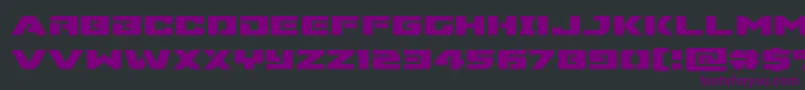 Supercommandoexpand Font – Purple Fonts on Black Background