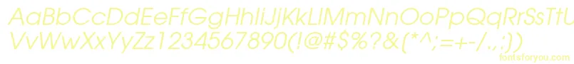 ItcAvantGardeGothicLtBookOblique Font – Yellow Fonts